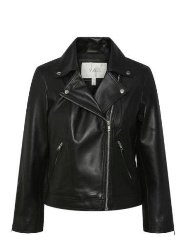 Yasphil 7/8 Leather Jacket Noos Nahkatakki Black YAS