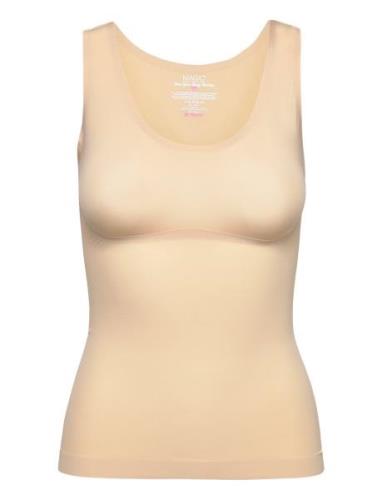 Magic Distinguished Tanktop Lingerie Shapewear Tops Beige Magic Bodyfa...