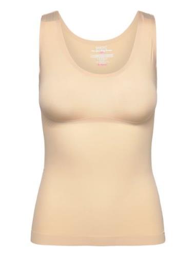 Magic Distinguished Tanktop Lingerie Shapewear Tops Beige Magic Bodyfa...