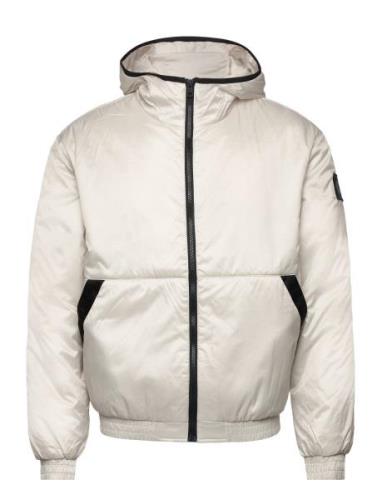 Trim Windbreaker Jacket Vuorillinen Takki Topattu Takki Cream Calvin K...