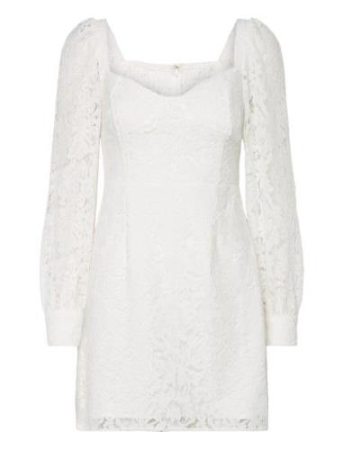 Atreena Lace Mini Dress Lyhyt Mekko White French Connection