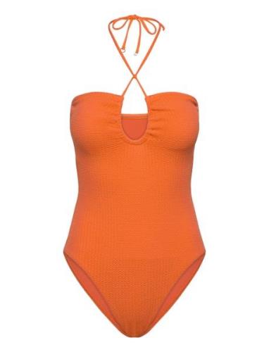 Seadive Bandeau Piece Uimapuku Uima-asut Orange Seafolly