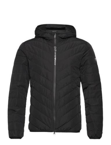 Down Jacket Vuorillinen Takki Topattu Takki Black EA7