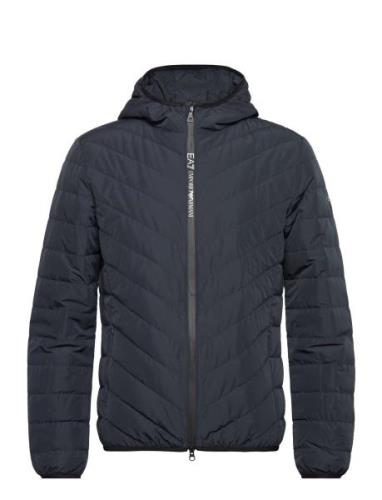 Down Jacket Vuorillinen Takki Topattu Takki Navy EA7