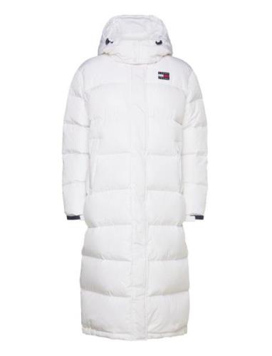 Tjw Alaska Long Puffer Topattu Pitkä Takki White Tommy Jeans