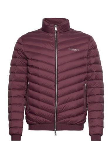 Down Jackets Vuorillinen Takki Topattu Takki Burgundy Armani Exchange