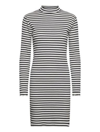 Vithessa High Neck L/S Dress Lyhyt Mekko Black Vila