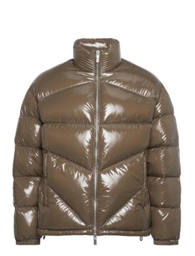 Down Jackets Vuorillinen Takki Topattu Takki Brown Armani Exchange