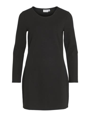 Viarmer O-Neck L/S Dress - Noos Lyhyt Mekko Black Vila