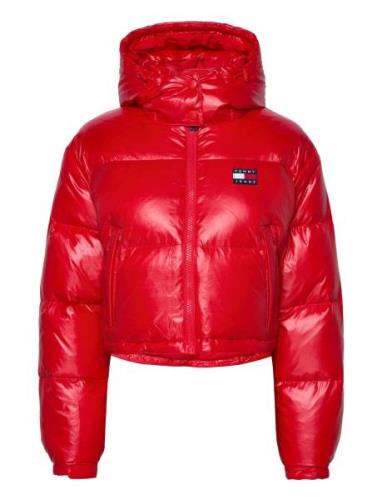 Tjw Crp Alaska Puffer Vuorillinen Takki Topattu Takki Red Tommy Jeans