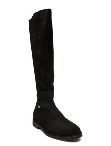 Tommy Essentials Longboot Korkeavartiset Saapikkaat Black Tommy Hilfig...