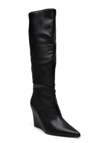 Showout Boot Korkeavartiset Saapikkaat Black Steve Madden