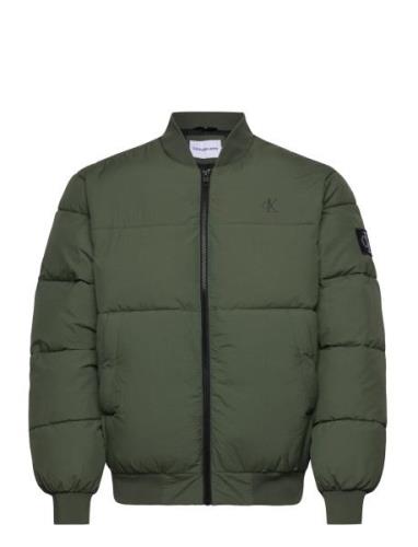 Commercial Bomber Jacket Bombertakki Takki Khaki Green Calvin Klein Je...