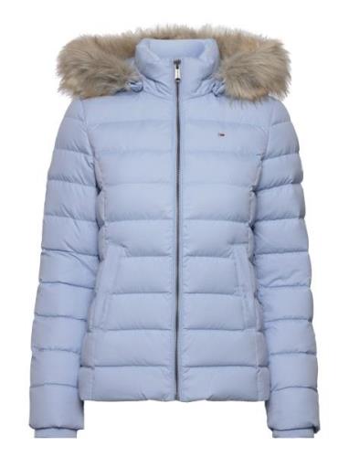 Tjw Basic Hooded Down Jacket Vuorillinen Takki Topattu Takki Blue Tomm...