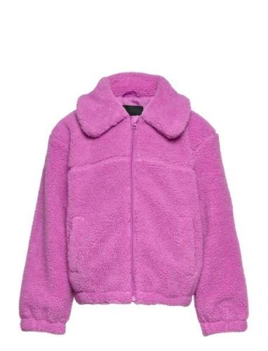 Nkfmakoa Teddy Jacket Pb Takki Pitkä Takki Pink Name It