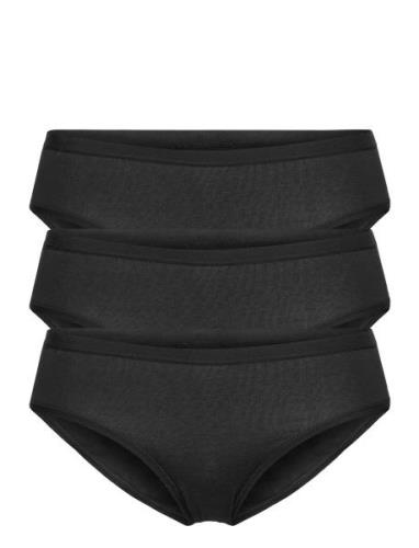 Brief 3 Pack Carin Bikini Reg Alushousut Brief Tangat Black Lindex