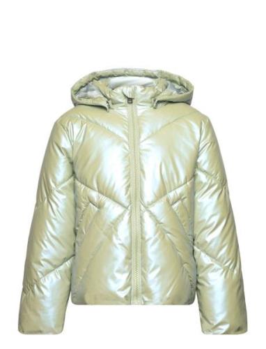 Kogjodie Metallic Hood Puffer Cp Otw Toppatakki Green Kids Only