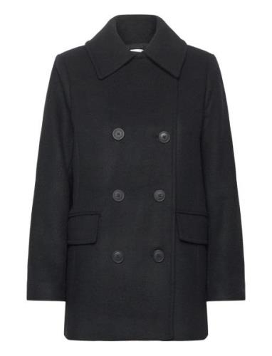 Perryiw Sailor Coat Outerwear Coats Winter Coats Black InWear