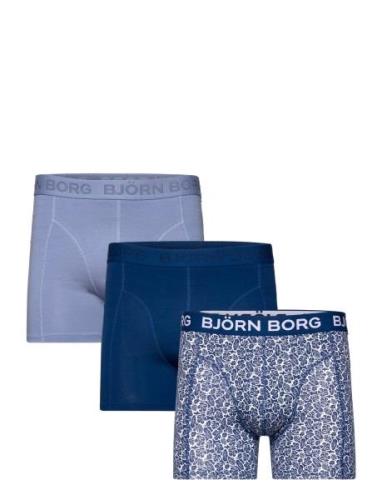 Cotton Stretch Boxer 3P Bokserit Navy Björn Borg