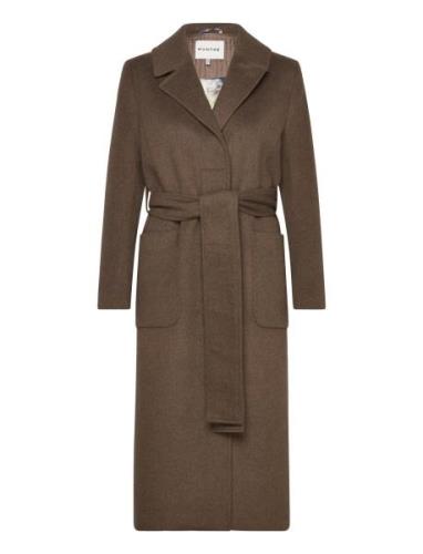 Elegance Outerwear Coats Winter Coats Brown Munthe