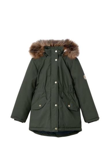 Nkfmarlin Parka Jacket Pb Fo Parka Takki Khaki Green Name It