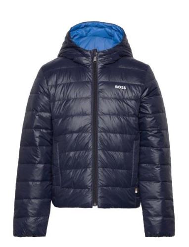 Reversible Puffer Jacket Toppatakki Navy BOSS