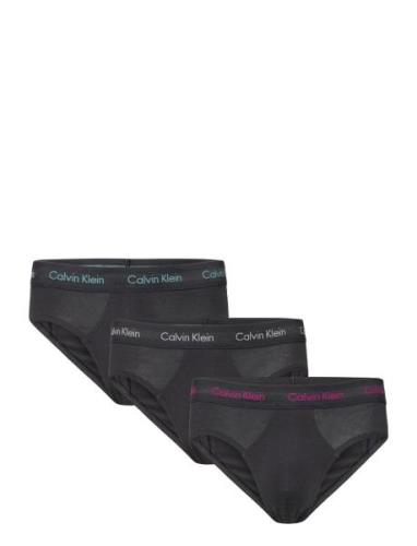 Hip Brief 3Pk Y-sepalus Briefs Alushousut Black Calvin Klein