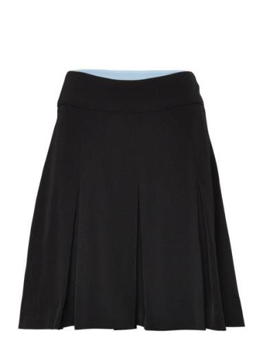 Pleated Mini Skirt Lyhyt Hame Black Coster Copenhagen