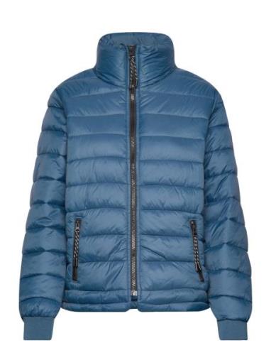 Kalira Jacket Vuorillinen Takki Topattu Takki Blue Kaffe