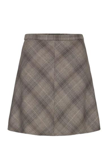 Slstorie Yara Skirt Lyhyt Hame Brown Soaked In Luxury