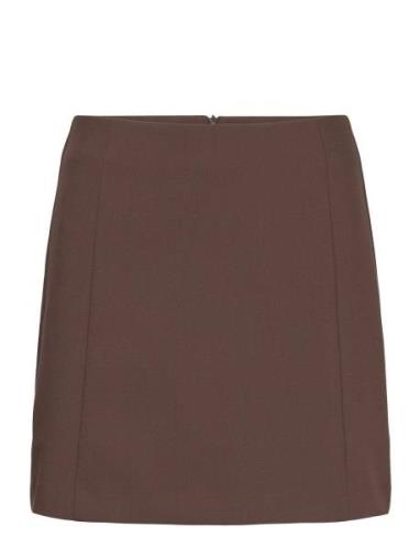 Slcorinne Short Skirt Lyhyt Hame Brown Soaked In Luxury