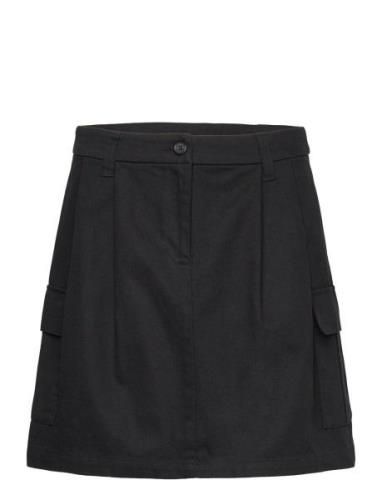 Cargo Skirt Lyhyt Hame Black Rosemunde