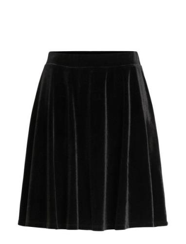 Vikatja Hw Short Velvet Skirt/Ka Lyhyt Hame Black Vila