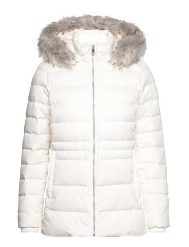 Tyra Down Jacket With Fur Vuorillinen Takki Topattu Takki White Tommy ...