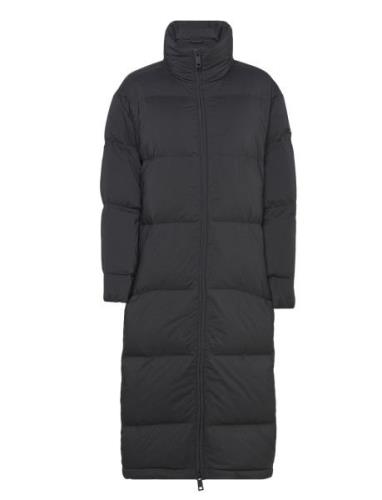 Seamless Maxi Coat Topattu Pitkä Takki Black Calvin Klein