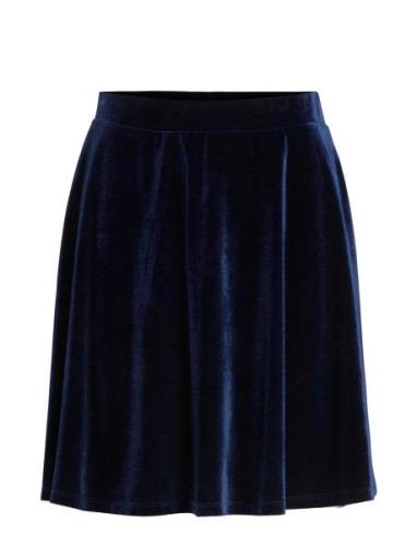 Vikatja Hw Short Velvet Skirt/Ka Lyhyt Hame Navy Vila