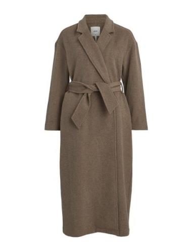 Objclara Over Wool Coat A Div Outerwear Coats Winter Coats Brown Objec...