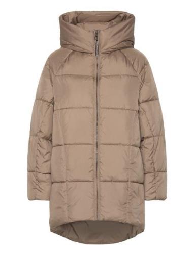 Onlasta Over D Puffer Coat Cc Otw Topattu Pitkä Takki Brown ONLY