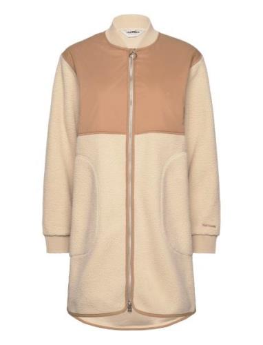 Long Pile Jkt Topattu Pitkä Takki Beige Tretorn