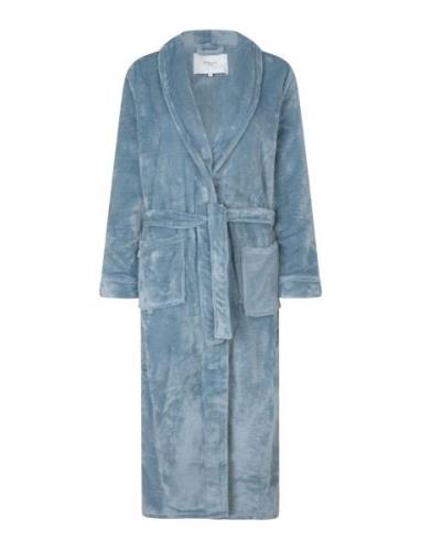 Long Fleece Robe Aamutakki Blue Rosemunde