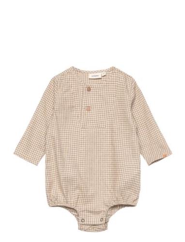 Nbmolars Loose Shirt Body Lil Bodies Long-sleeved Beige Lil'Atelier