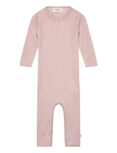 Wool Jumpsuit Gatherings Jumpsuit Haalari Pink Wheat