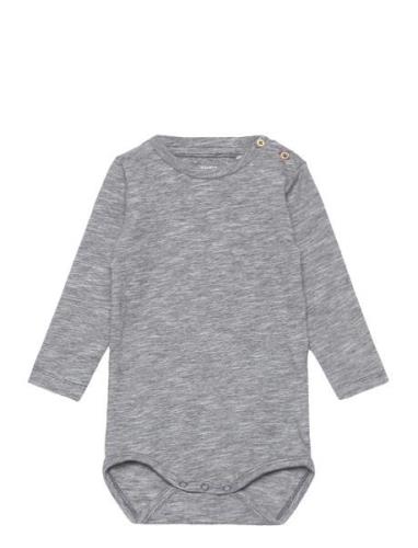 Nbmogil Ls Body Bodies Long-sleeved Grey Name It