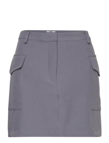 Vibebzcargo Miniskirt Lyhyt Hame Grey Bzr