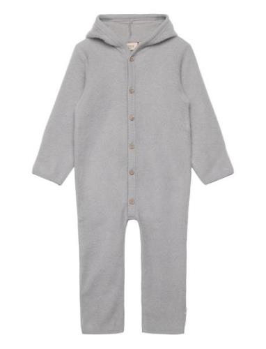 Wool Fleece Suit Ata Jumpsuit Haalari Grey Wheat