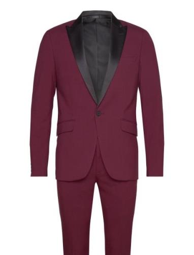 Responsibly Made Stretch Tuxedo Sui Smokki Burgundy Lindbergh