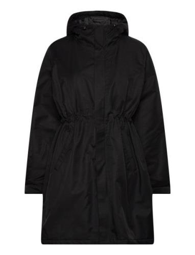 Anne Jacket Vuorillinen Takki Topattu Takki Black R-Collection