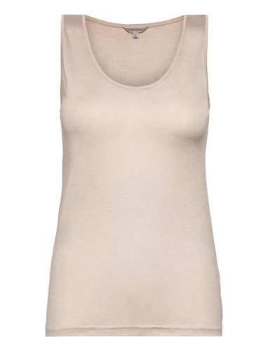 Silk Jersey - Tank Top Toppi Beige Lady Avenue