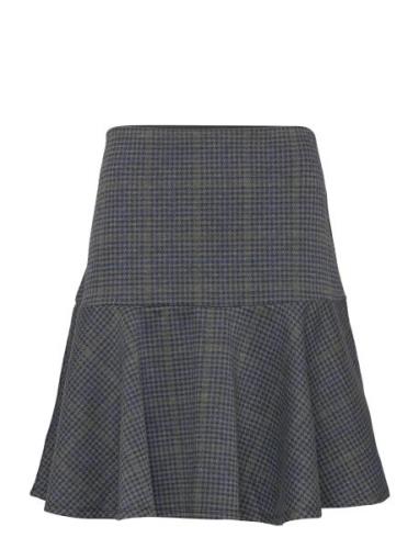 Skirt Jolin Check Lyhyt Hame Grey Lindex