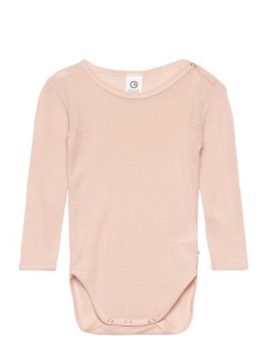 Woolly Body Bodies Long-sleeved Pink Müsli By Green Cotton